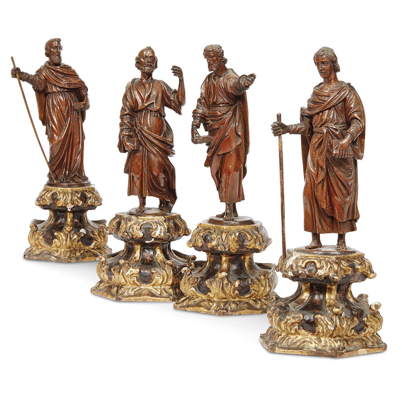 I quattro evangelisti in legno di bosso
